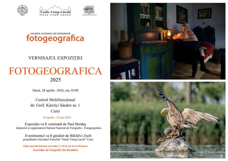 Expoziția „Fotogeografica”, o celebrare a artei fotografice și a geografiei vizuale, ajunge la Carei