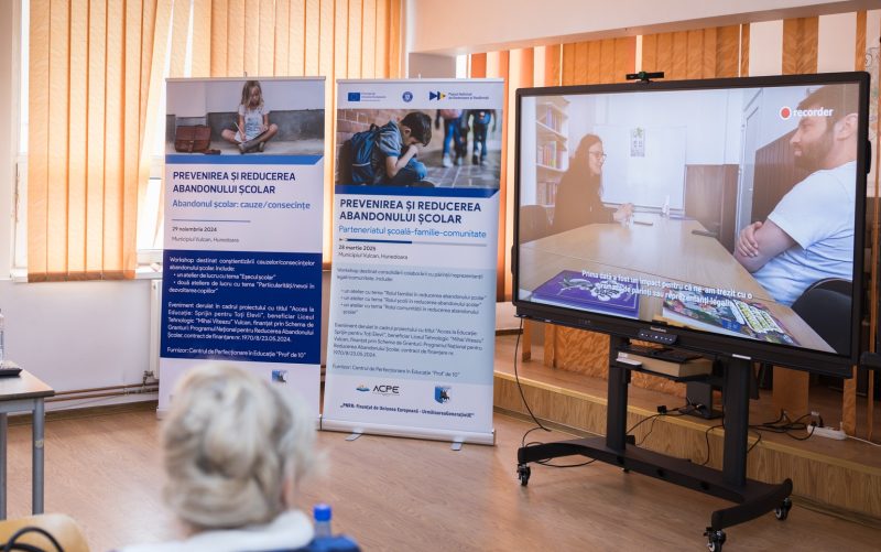 Activități extracurriculare și ateliere tematice pentru elevii de la Liceul Tehnologic „Mihai Viteazu” din Vulcan într-un proiect care vizează reducerea abandonului școlar