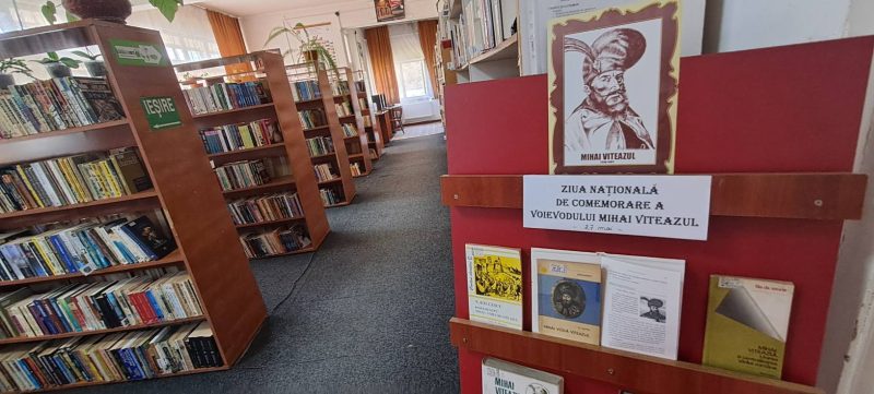 Biblioteca Municipală „Valeriu Butulescu” Petroșani comemorează Ziua Națională a Voievodului Mihai Viteazul