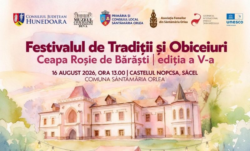 Festival de tradiții, obiceiuri și gusturi la Castelul Nopcsa din Țara Hațegului