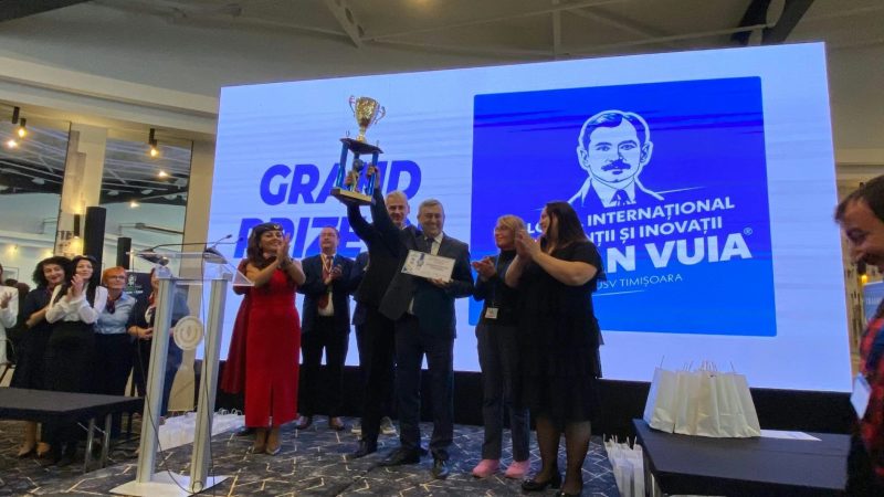Universitatea din Petroșani a câștigat Marele Premiu al Salonului Internațional de Invenții și Inovații „Traian Vuia” de la Timișoara